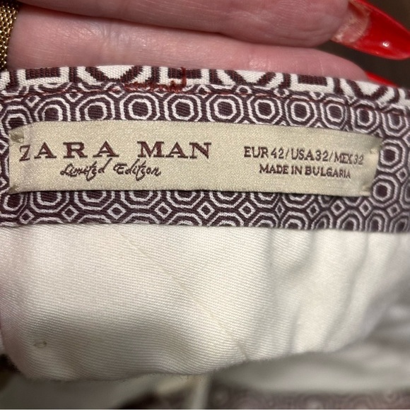 Zara man geometric design shorts size 32 - Picture 6 of 8